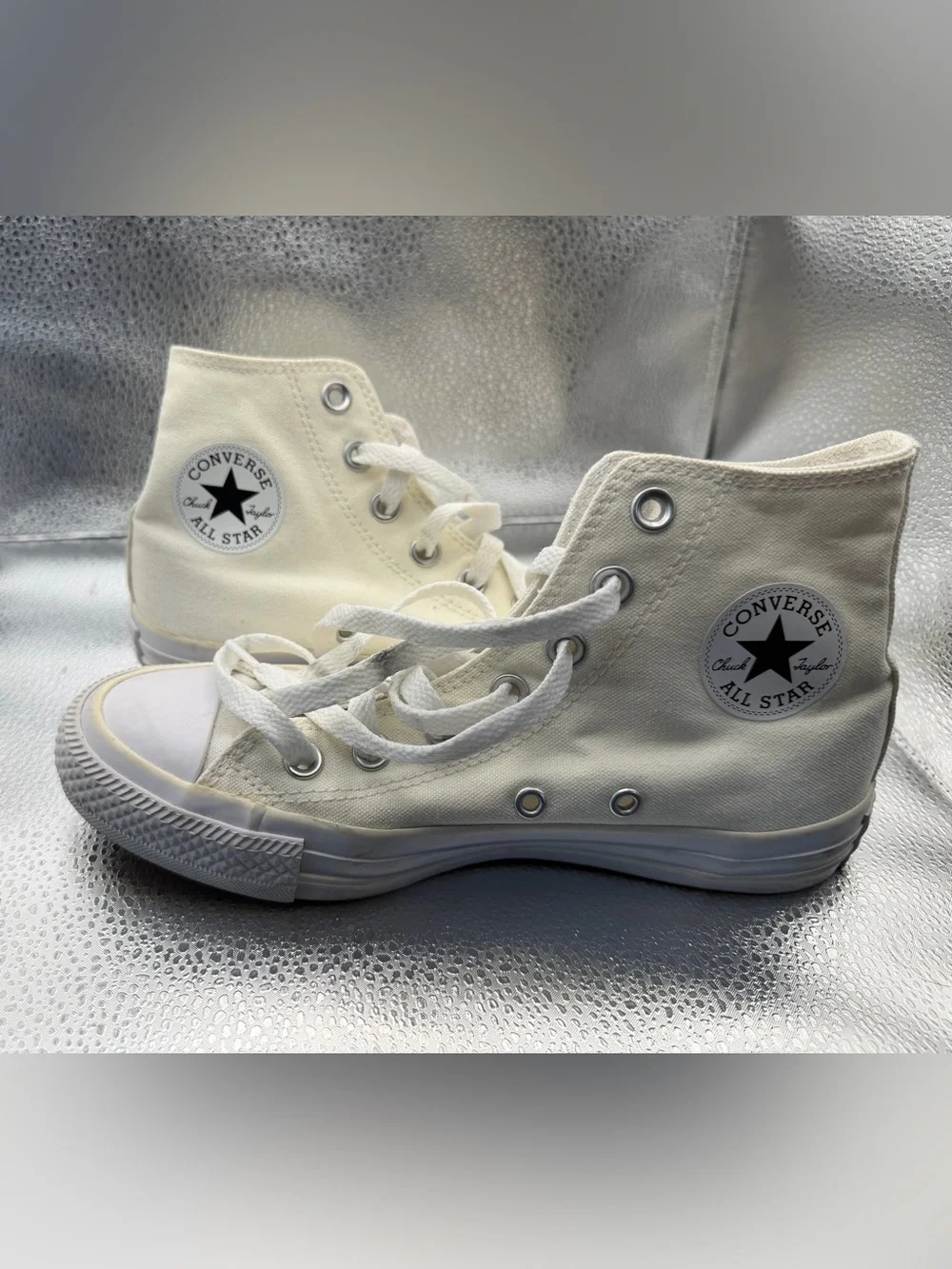 Converse All Star White Kid Size 5.5 Used